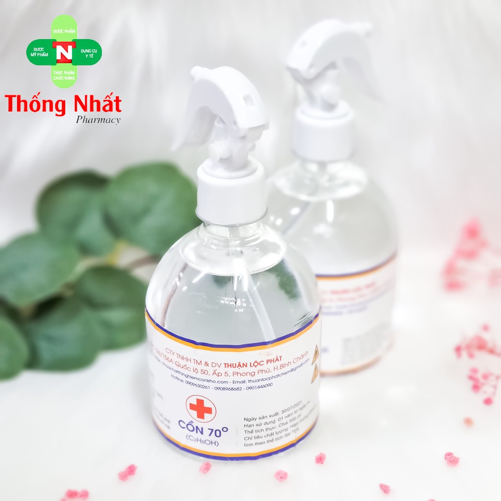 [CHÍNH HÃNG] - CỒN XỊT TAY SÁT KHUẨN CHAI 500ML MẪU MỚI
