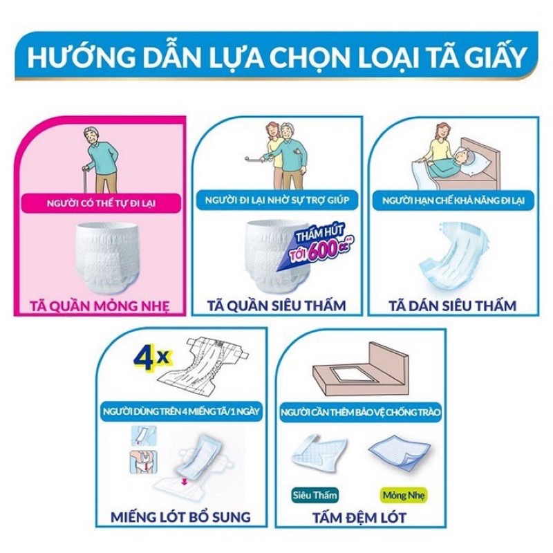 Tã Dán Caryn cho người già M40 ML40