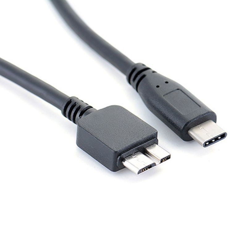 RUN  USB 3.1 Type-C to USB 3.0 Micro B Cable Connector Data Line for Hard Drive Smartphone Cell Phone PC Computers