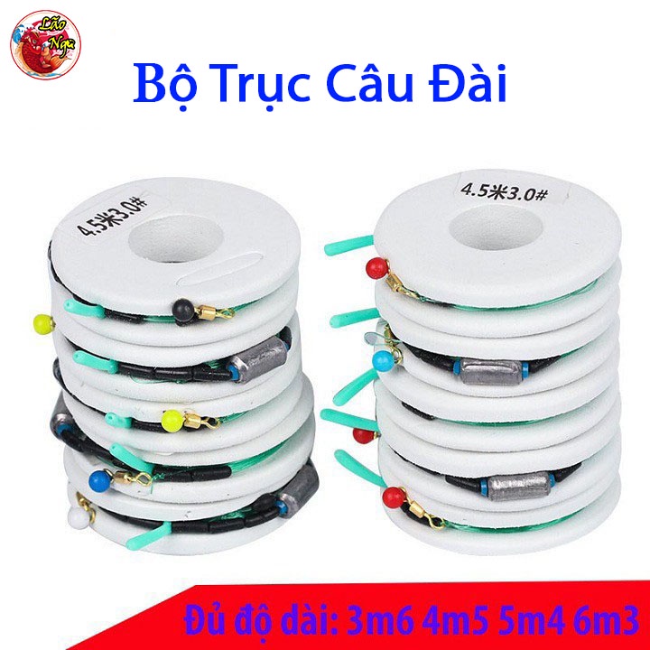 Dây trục câu đài buộc sẵn đầy đủ các kích thước, cước câu (trục trắng)