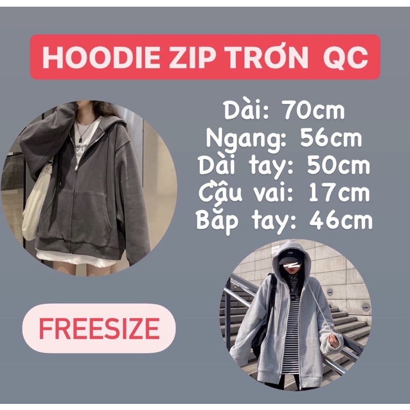 ❌ ÁO KHOÁC NỮ NỈ BÔNG TRƠN BASIC ĐẸP QC ❌ ÁO HOODIE ZIP NỮ TRƠN * QC * | BigBuy360 - bigbuy360.vn