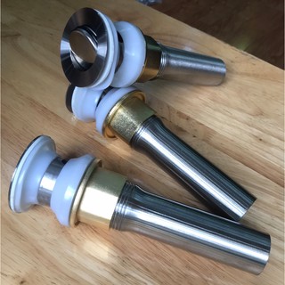Xi phông thoát nước chậu rửa mặt, bộ lavabo đồng inox