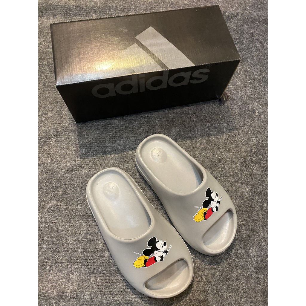 Dép adidas yz slide xám chuột