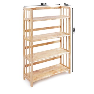 Kệ sách 4 Tầng 80cm màu tự nhiên