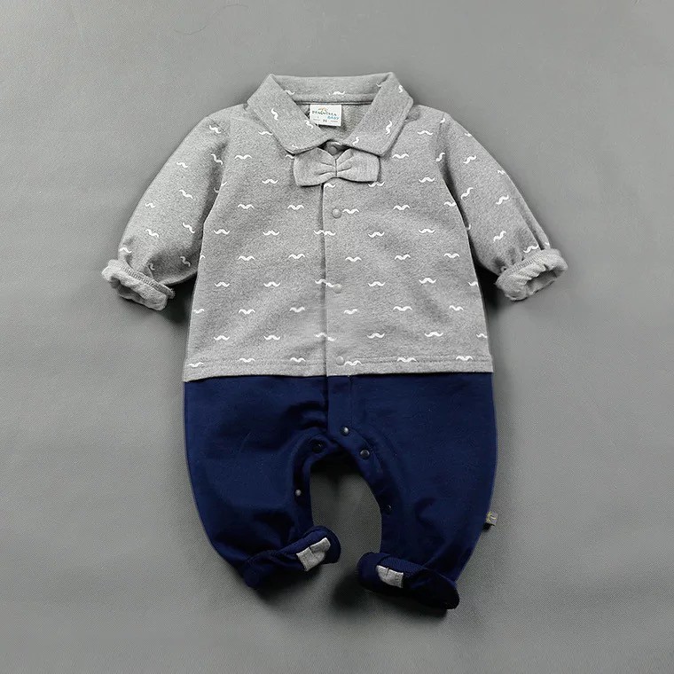 Bộ Bodysuit Áo Sơ Mi Kèm Nơ Phong Cách Soái Ca ^^ | BigBuy360 - bigbuy360.vn