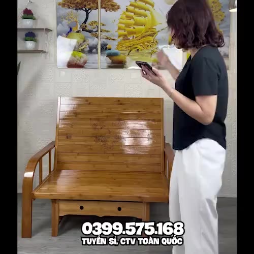 Giường Tre Tích Hợp SOFA Thông Minh Đa Năng, Chất Liệu Tre Tự Nhiên, Siêu Phẩm Cho Mùa Hè | BigBuy360 - bigbuy360.vn