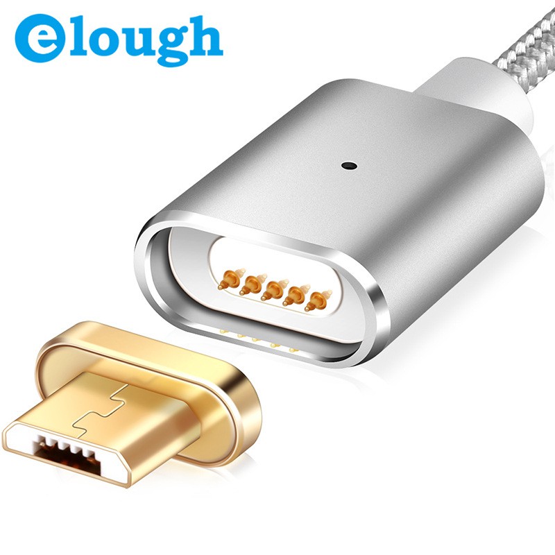 Cáp Sạc Android MicroUSB Hít Nam Châm Elough Chính Hãng