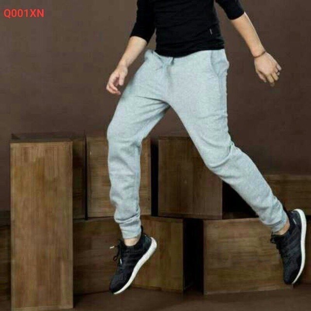 Quần jogger nam Gấu 194 TRƠN NAM - NỮ vải  dày dặn, co giãn - form slimfit | BigBuy360 - bigbuy360.vn