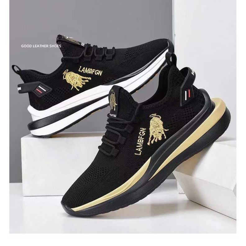 Giày nam sneaker Lambo hình bò mạnh mẽ xu hướng mới