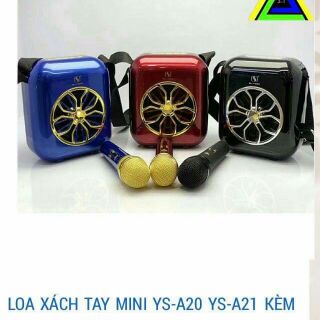 LOA KARAOKE MINI YS-A20 TẶNG KÈM MICRO KO DAY.