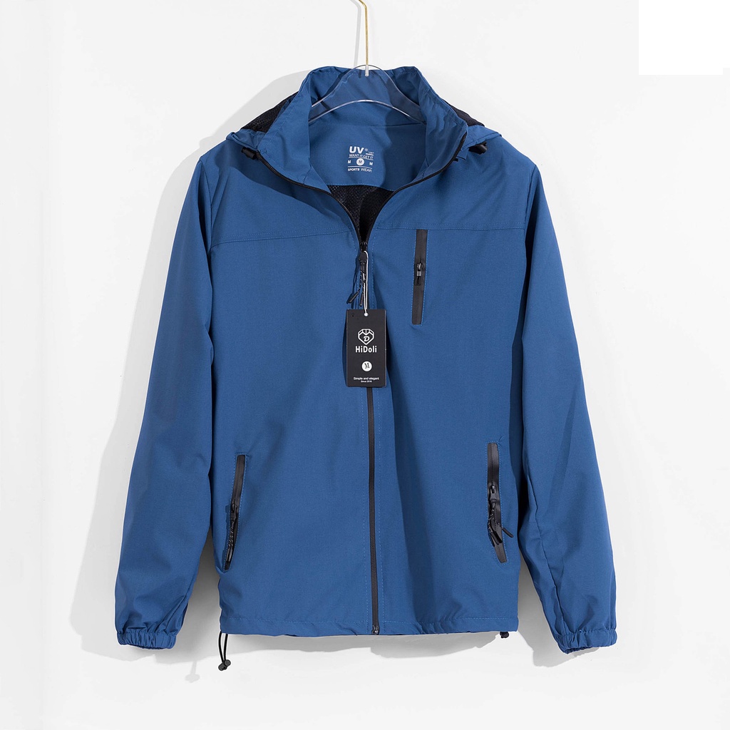 Áo Gió 3 khóa nam nữ thể thao 2 lớp kèm túi đựng loại Siêu Đẹp, Siêu Bền - Chống Nước - Chống Nắng | BigBuy360 - bigbuy360.vn
