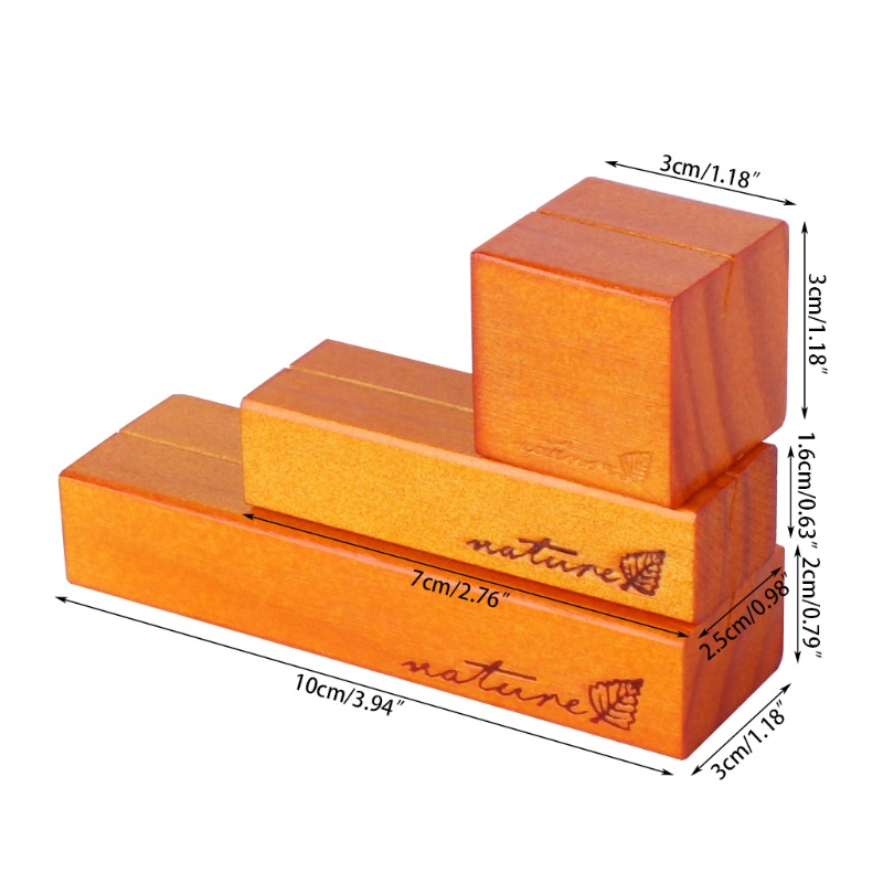 Giá Đỡ Kẹp Ảnh / Giấy Bằng Gỗ Tự Nhiên Dùng Trang Trí Bàn