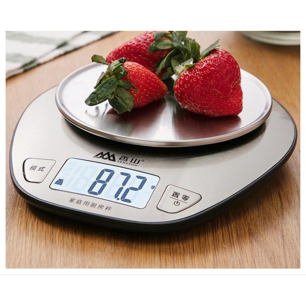 Cân nhà bếp điện tử SENSSUN EK518 Vỏ inox tối đa 5Kg tiện lợi chính hãng Xiaomi-Youpin phân phối - Minh Tín Shop