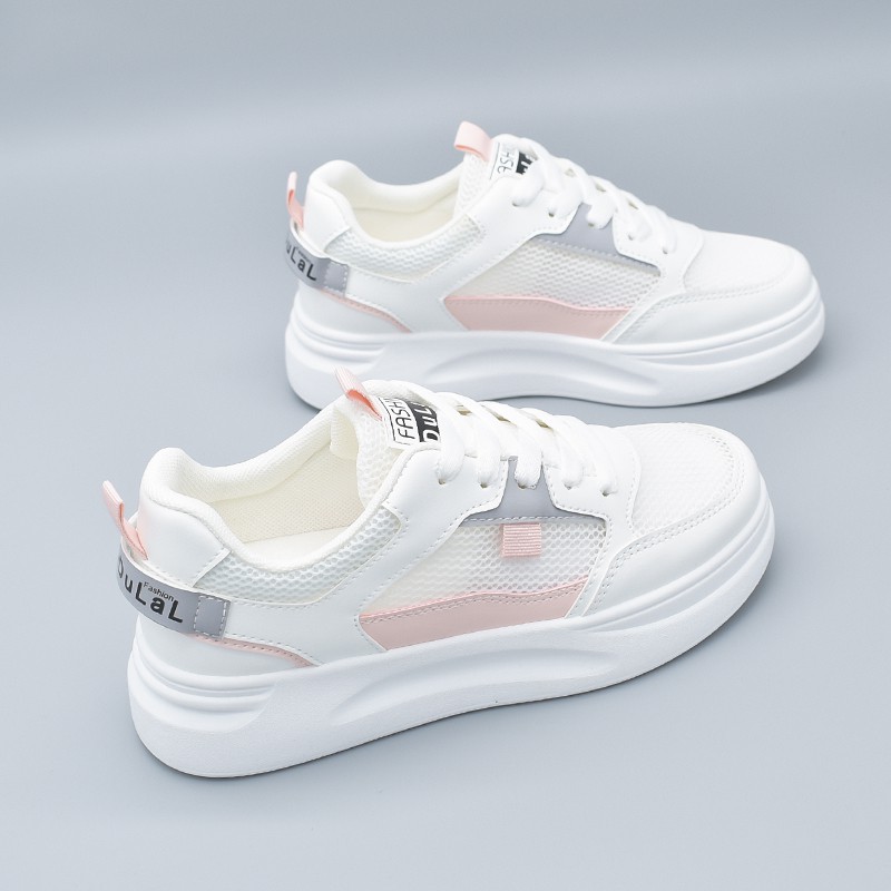 Giày Thể Thao Nữ Sneaker Lưới ULZZANG Đế Bệt 3 Phân