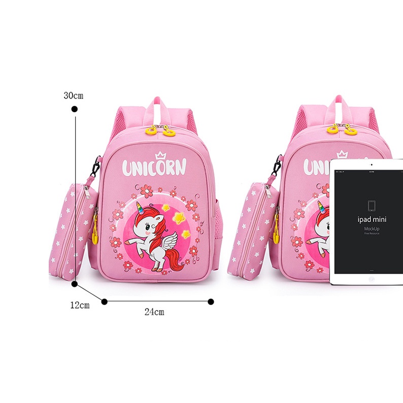 Ba Lô Đi Học In Họa Tiết Hoạt Hình Dễ Thương Cho Bé Mẫu Giáo