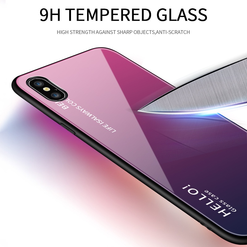 Samsung Galaxy Note 20 8 9 10 Ultra Plus Pro Lite Cho Ốp lưng điện thoại In Hình Hello Aurora Rainbow Gradient