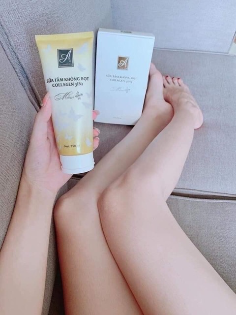 Kem tắm trắng mềm nước hoa Acosmetics, có thể ủ qua đêm, trắng sau 1 lần sử dụng