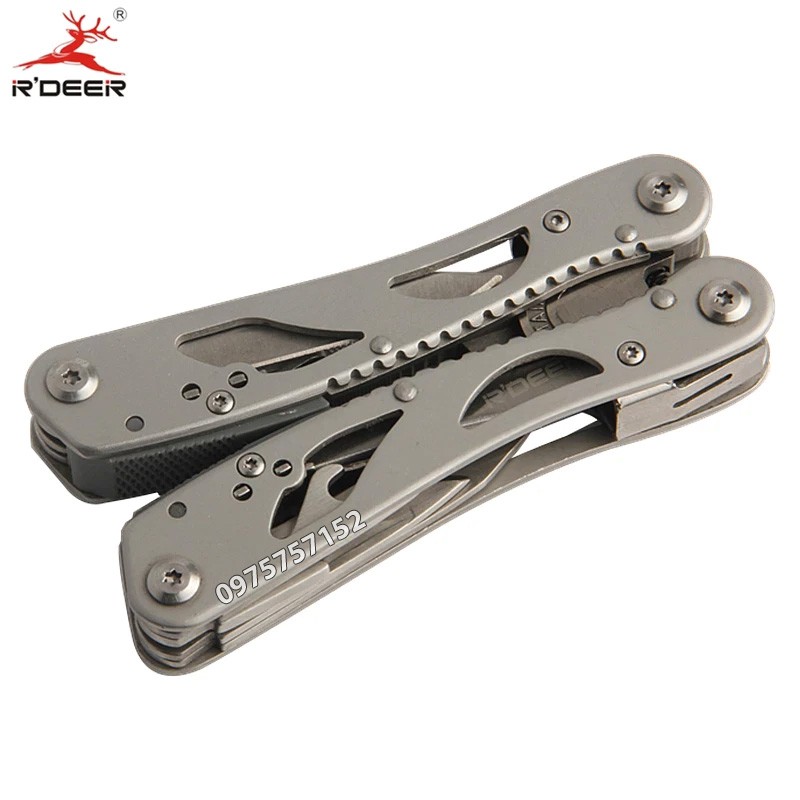 Kìm đa năng cao cấp R’DEER RT-2338, 11 chức năng trong 1, thiết kế nhỏ gọn,  thép không gỉ 2CR siêu chịu lực, siêu bền