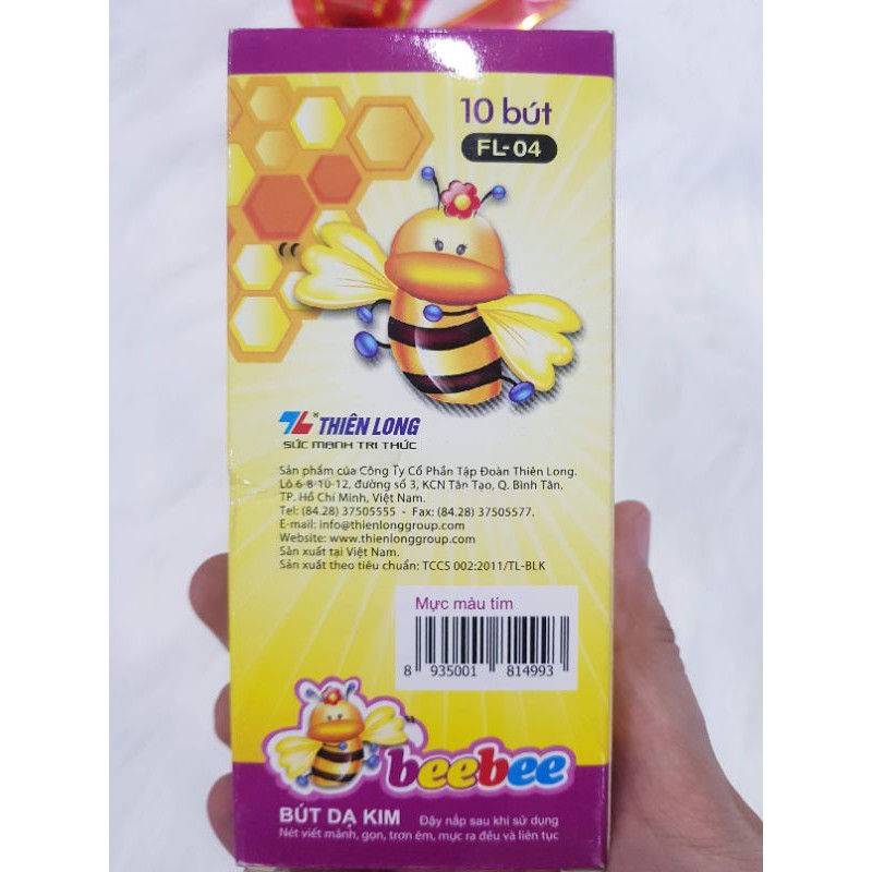 Hộp 10 Bút lông kim Beebee fl-04 ⚡ CAO CẤP ⚡ Cây viết con ong Beebee Thiên Long chính hãng, chất lượng cao