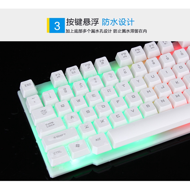 Bộ Bàn Phím+chuột Gaming Có Đèn Led Nền Cho Pc