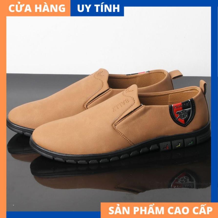 Giày lười nam màu da bò chất lượng cao VP429 Gấu Nâu [HÀNG CAO CẤP] | BigBuy360 - bigbuy360.vn