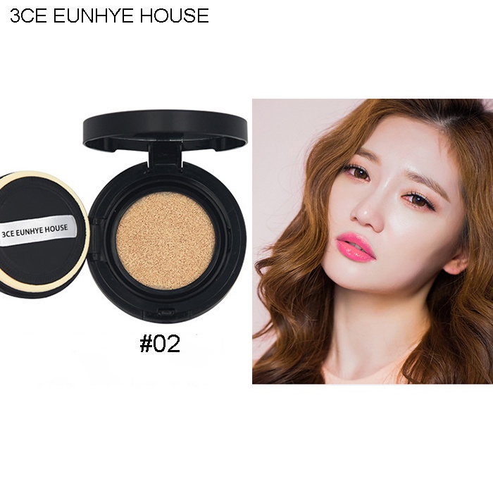 Phấn Nước Cushion CC Dưỡng Ẩm  Da Tự Nhiên Hoàn Hảo 3CE Eunhye House Tinted Moisture 12g x 2