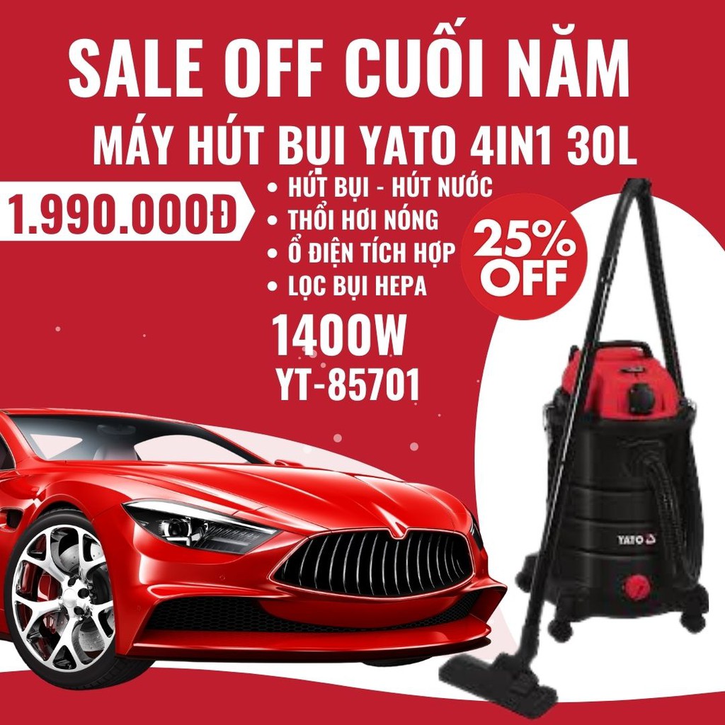 Máy hút bụi Yato 4IN1 YT-85701