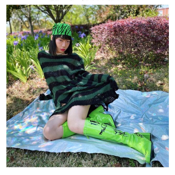 Áo len rách gothic egirl grunge harajuku punk rock | BigBuy360 - bigbuy360.vn