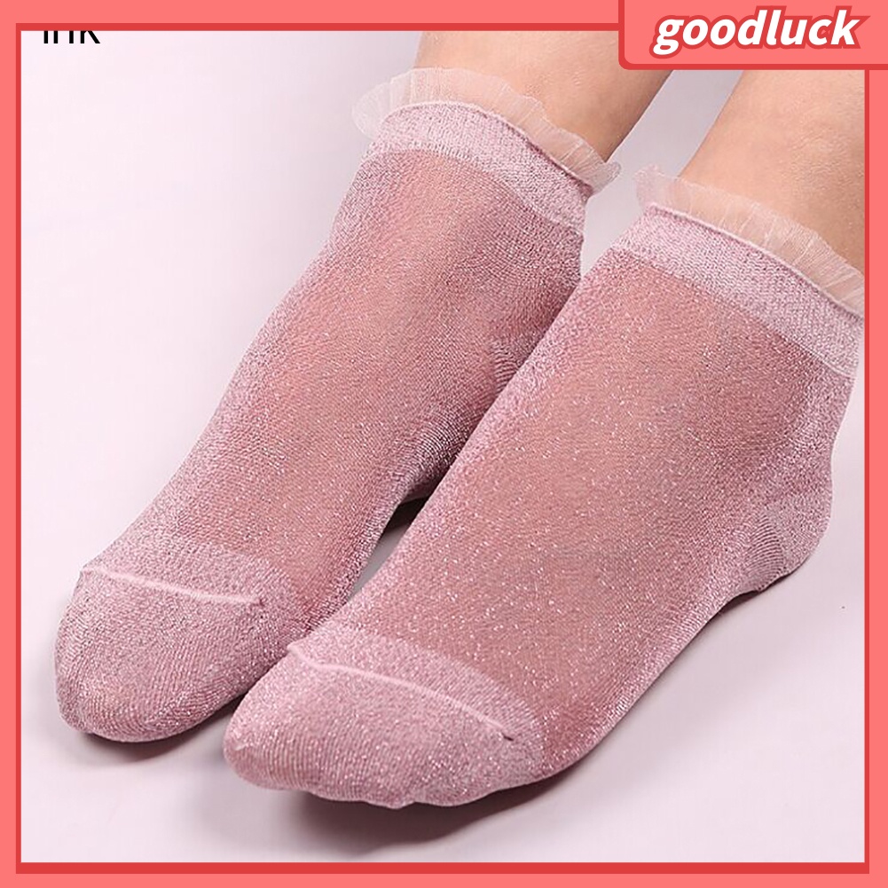 Vớ Lưới Xuyên Thấu Đính Kim Tuyến Thời Trang Dành Cho Nữ