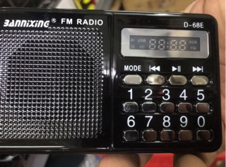 Radio có chức năng đọc Thẻ Nhớ, Usb Bannixing D-68E