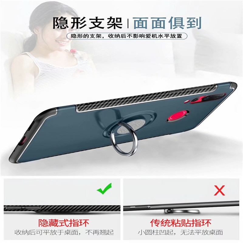 Ốp Lưng Bảo Vệ Kèm Giá Đỡ Nam Châm 2 Trong 1 Cho Huawei Mate 9 10 20 Pro Lite 20x 5g