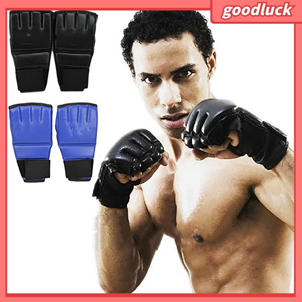 Găng tay đấm bốc thiết kế hở ngón cho nam chất lượng cao