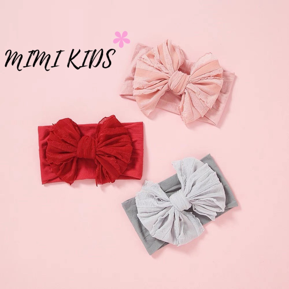 Băng đô cho bé bản to mẫu nơ KT10 Mimi Kids