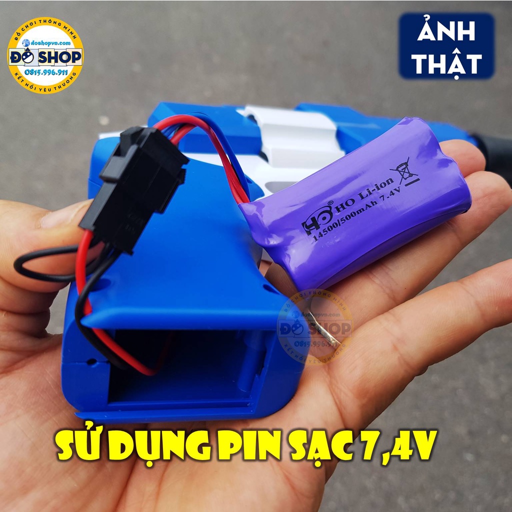 Đồ Chơi Xài Pin Sạc Kèm 20 Bọt Xốp Nhập Vai Hành Động Cho Bé Rulo - Đô Shop