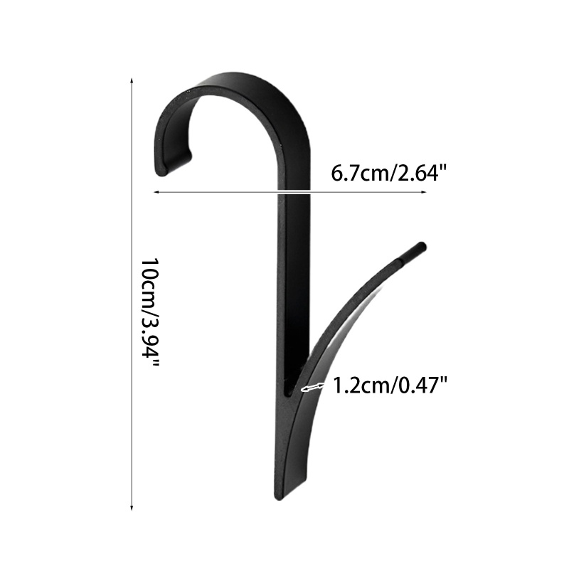 Set 6 Móc Treo Khăn Tắm Hình Chữ U Bằng Kim Loại