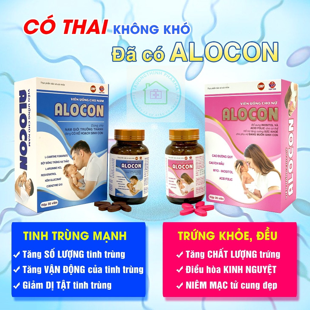 ALO CON-Viên uống hỗ trợ sức khỏe chuẩn bị mang thai