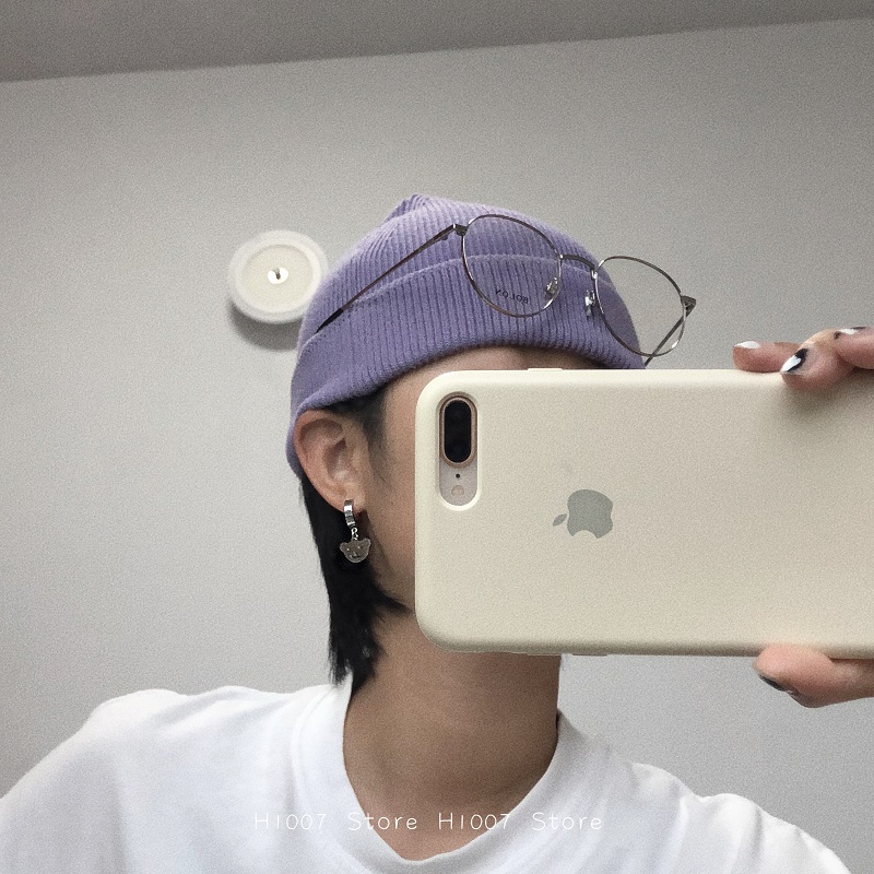 Khuyên Tai Hình Gấu Bằng Thép Titan Phong Cách Đơn Giản Dễ Thương 19466