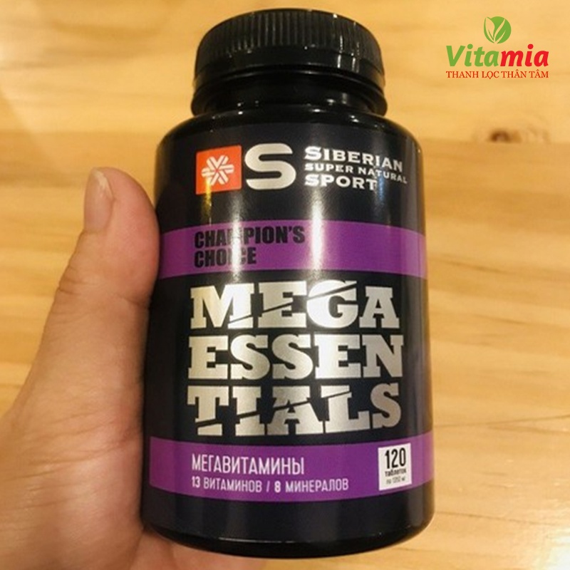 - Siberian Super Natural Sport Mega Essentials, bổ sung vitamine, khoáng chất, tăng cường sức khỏe - Chai 120v