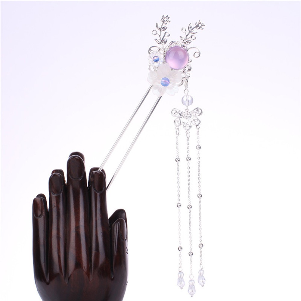 Trâm Cài Tóc Hình Bướm Đính Ngọc Trai Phong Cách Trung Hoa Cho Nữ