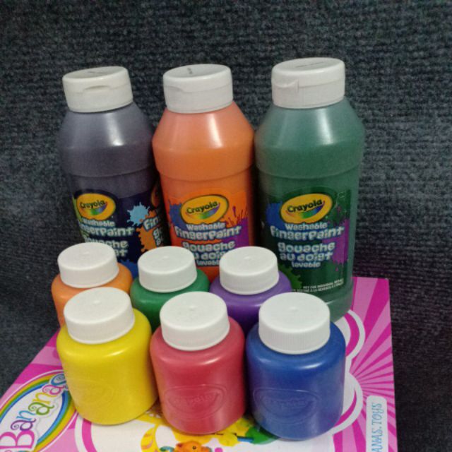 Màu nước vẽ bằng tay Washable Crayola Finger Paint dành cho bé 3+