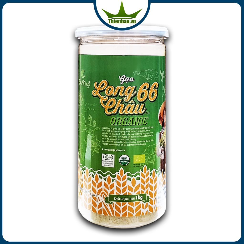 Gạo hữu cơ ST25 Long Châu 66 hộp 1 kg - Gạo Cỏ May