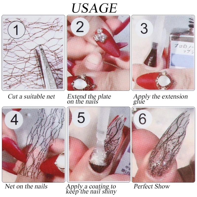 Ren lưới đắp ẩn-phụ kiện nail móng
