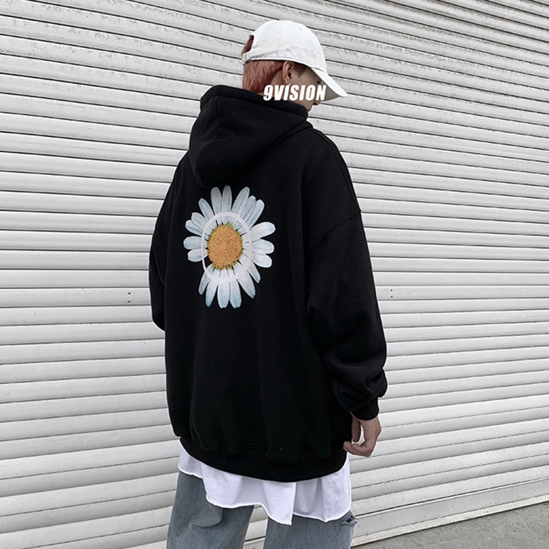 Áo hoodie nỉ ngoại ulzzang nam nữ unisex cặp đôi sweater local brand khoác zip choàng cardigan chống nắng  HOA CÚC