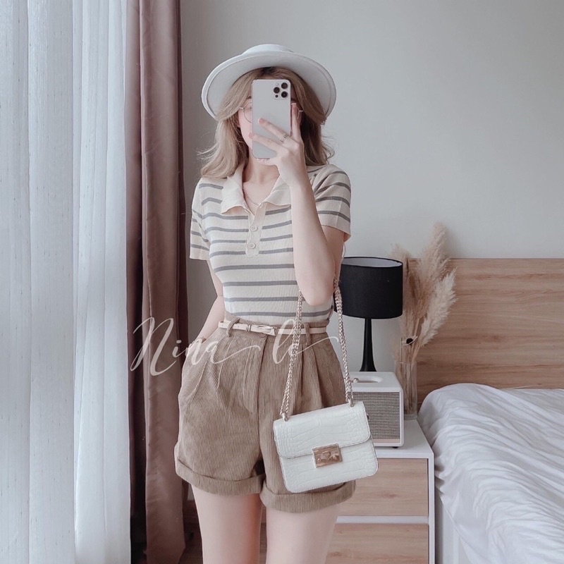 Áo Thun Tăm Kẻ Sọc Ngang Siêu Hot Nữ Tăm