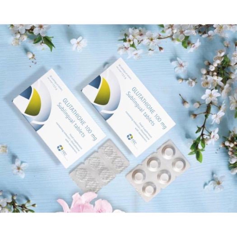 Viên Ngậm Trắng Da Dưới Lưỡi Glutathione 100mg - Nhập Khẩu Italy