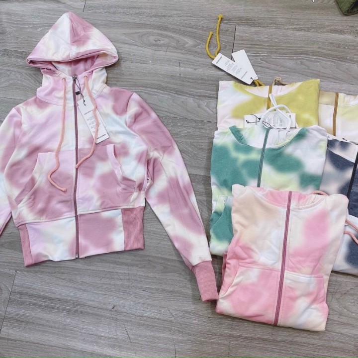 Áo Khoác Nữ Thun Loang Có Nón Mẫu Mới Sành Điệu Đậm Chất Thời Trang | BigBuy360 - bigbuy360.vn