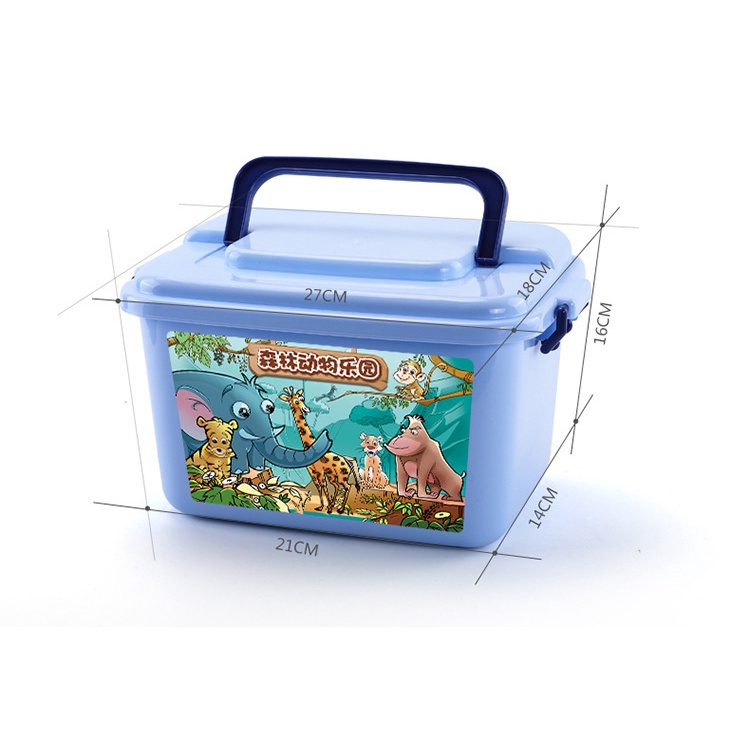 Bộ Động Vật 58 Chi Tiết, Thùng Động Vật Mô Hình Thú, Đồ Chơi Con Vật Mô Phỏng Hình Thú Bằng Nhựa Cao Cấp Cho Bé