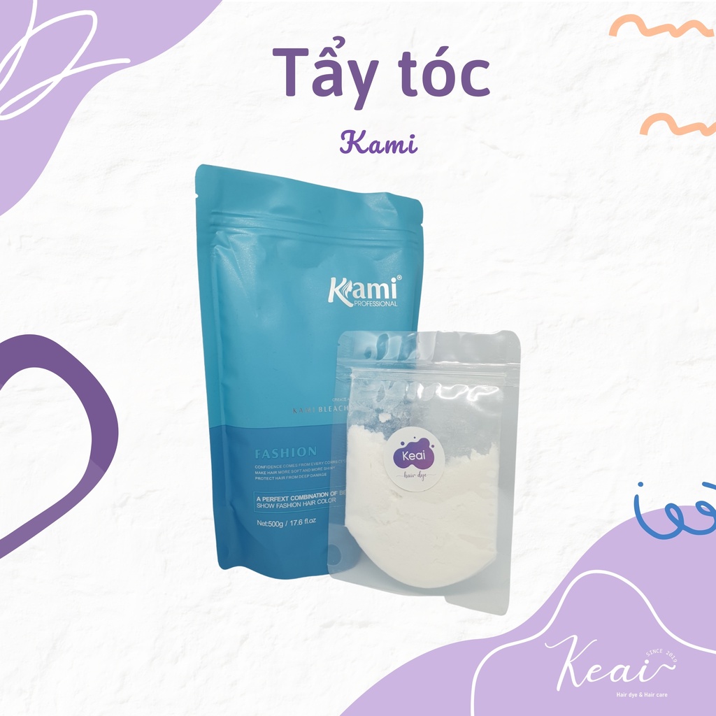 Bột Tẩy Tóc Kami - Thuốc Tẩy Tóc Tại Nhà Không Gây Hư Tổn - Keaihairdye