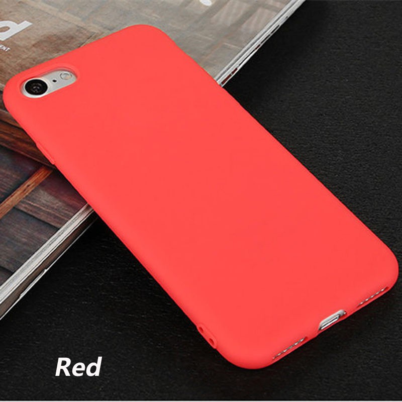 Ốp nhựa TPU mềm màu kẹo ngọt cho iPhone 5 5s SE 6 6s 6Plus 6sPlus 7 8 7Plus 8Plus X XS | BigBuy360 - bigbuy360.vn
