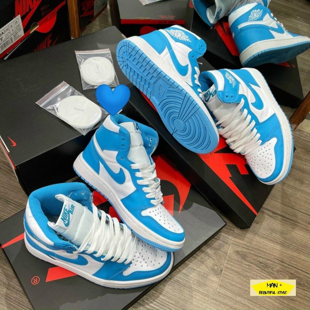 Giày thể thao Air Jordan 1 Retro UNC hiện đại, năng động dành cho nam và nữ (FULLBOX)